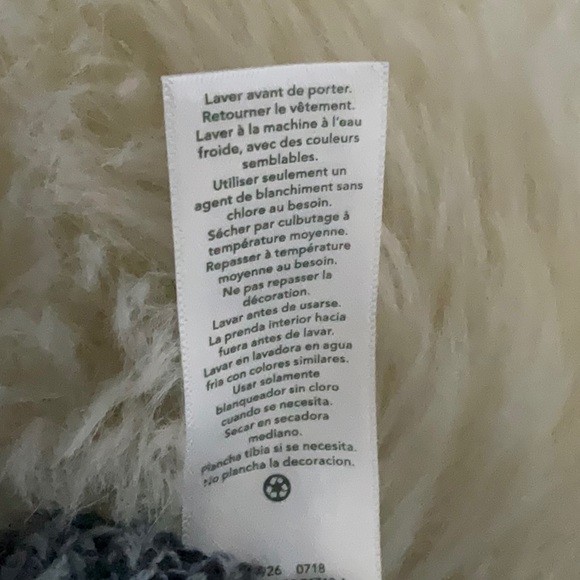 Oshkosh notch-lapel collar black & gray tweed look cardigan with pockets. 3-6m - Picture 8 of 8